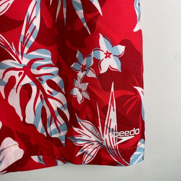 Speedo Mens Swim Floral Hawaiian Shorts Trunks NWOT Size XXL UPF 50 - Picture 6 of 7